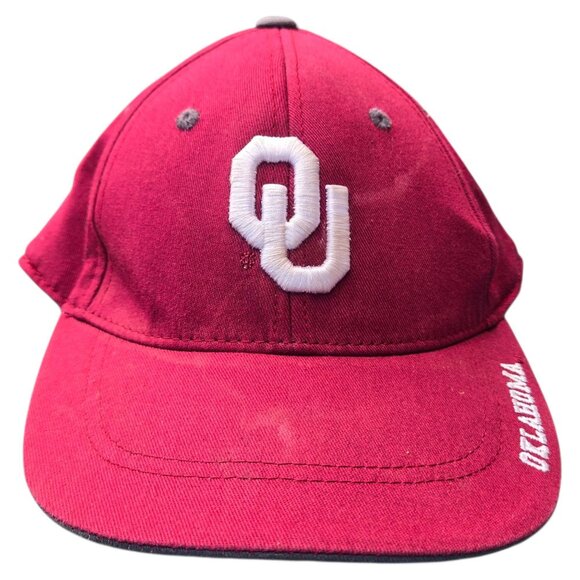 Oklahoma Sooners Childs Hat OU Logo One Fit By Top Of The World Distressed - Picture 3 of 16